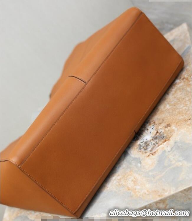 Unique Discount Saint Laurent Paris 4 Carre Tote Bag in Leather 862368 Toasted Brown 2026