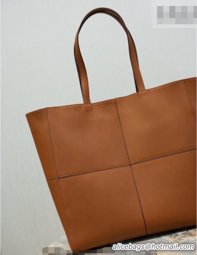 Unique Discount Saint Laurent Paris 4 Carre Tote Bag in Leather 862368 Toasted Brown 2026