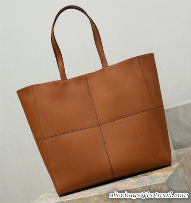 Unique Discount Saint Laurent Paris 4 Carre Tote Bag in Leather 862368 Toasted Brown 2026