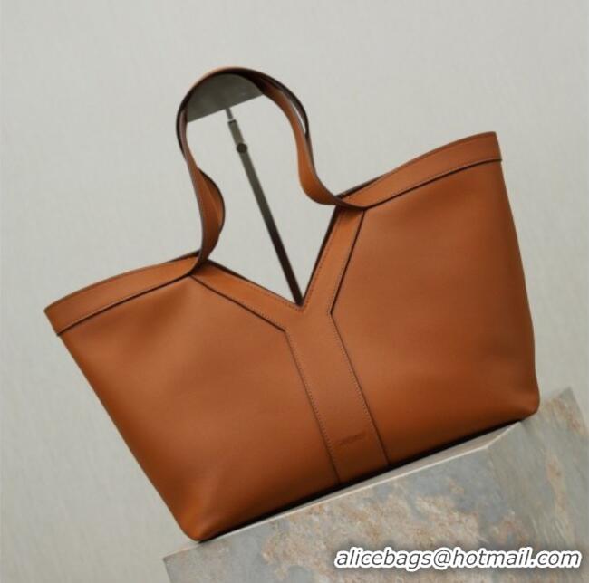 Well Crafted Saint Laurent Y small tote bag in leather 835274 Brown 2026