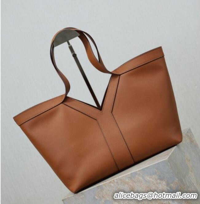 Well Crafted Saint Laurent Y small tote bag in leather 835274 Brown 2026