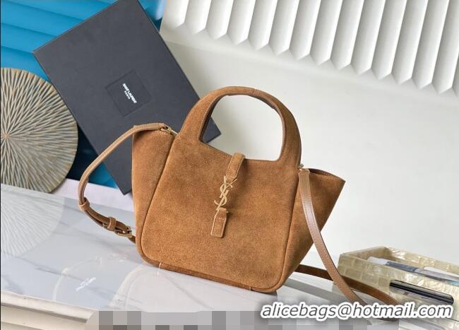 Grade Design Saint Laurent LE 5 À 7 Baby Bea Tote Bag in Suede 872469 Caramel Cognac 2026