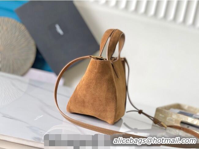 Grade Design Saint Laurent LE 5 À 7 Baby Bea Tote Bag in Suede 872469 Caramel Cognac 2026