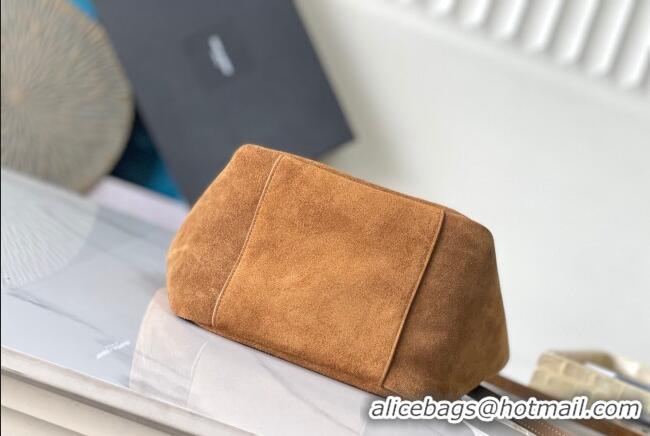 Grade Design Saint Laurent LE 5 À 7 Baby Bea Tote Bag in Suede 872469 Caramel Cognac 2026