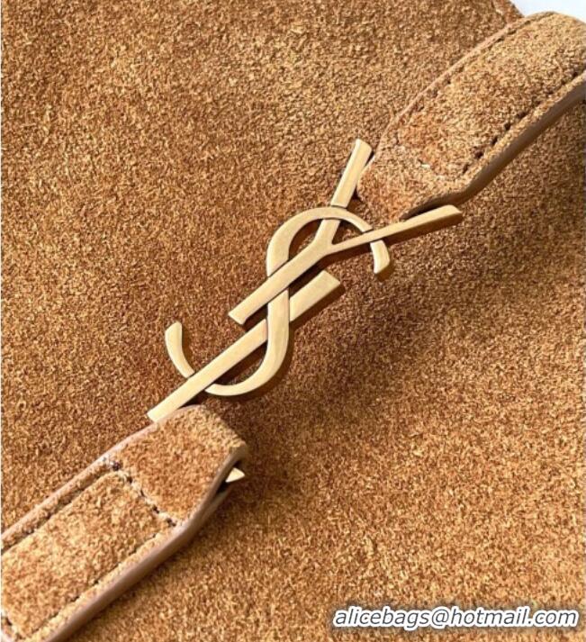 Grade Design Saint Laurent LE 5 À 7 Baby Bea Tote Bag in Suede 872469 Caramel Cognac 2026