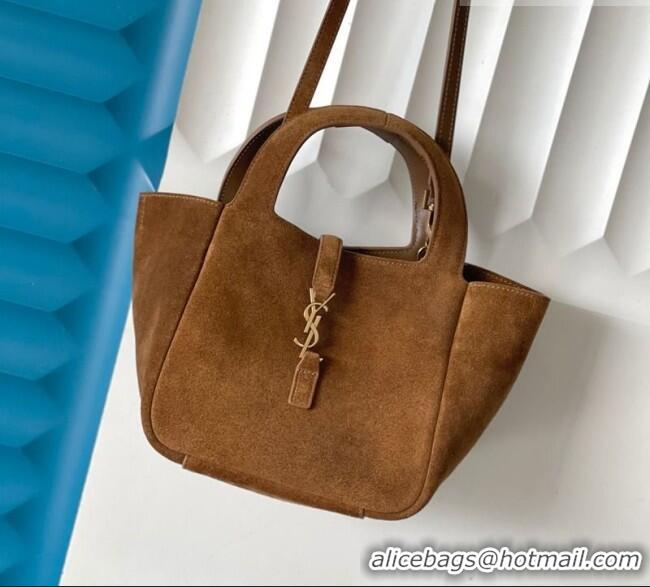 Grade Design Saint Laurent LE 5 À 7 Baby Bea Tote Bag in Suede 872469 Caramel Cognac 2026