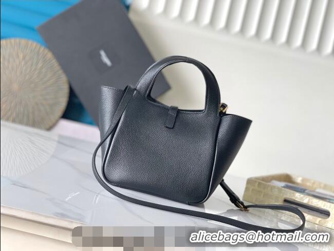 Best Product Saint Laurent LE 5 À 7 Baby Bea Tote Bag in Grained Leather 872469 Black 2026
