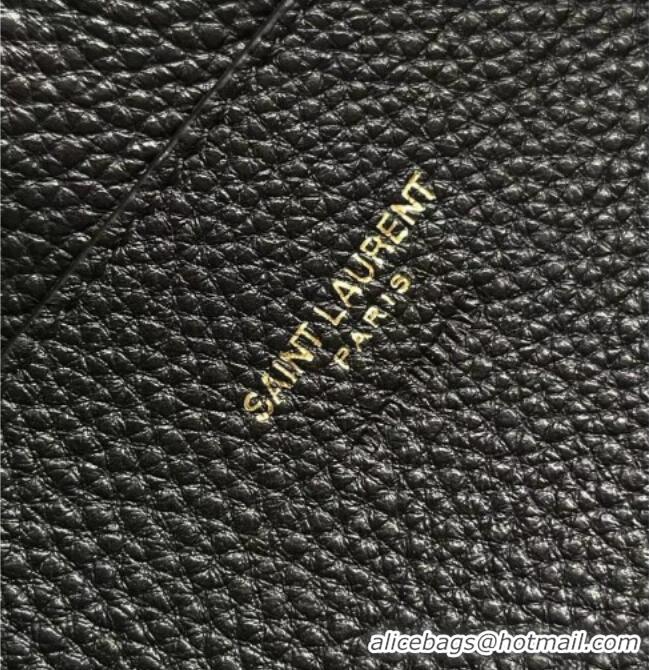 Best Product Saint Laurent LE 5 À 7 Baby Bea Tote Bag in Grained Leather 872469 Black 2026