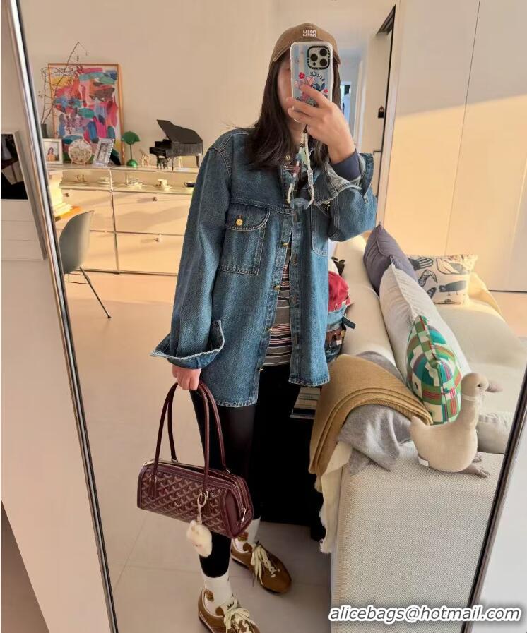 Top Design Goyard Bonbonnière Shoulder Bag 020223 Burgundy 2026