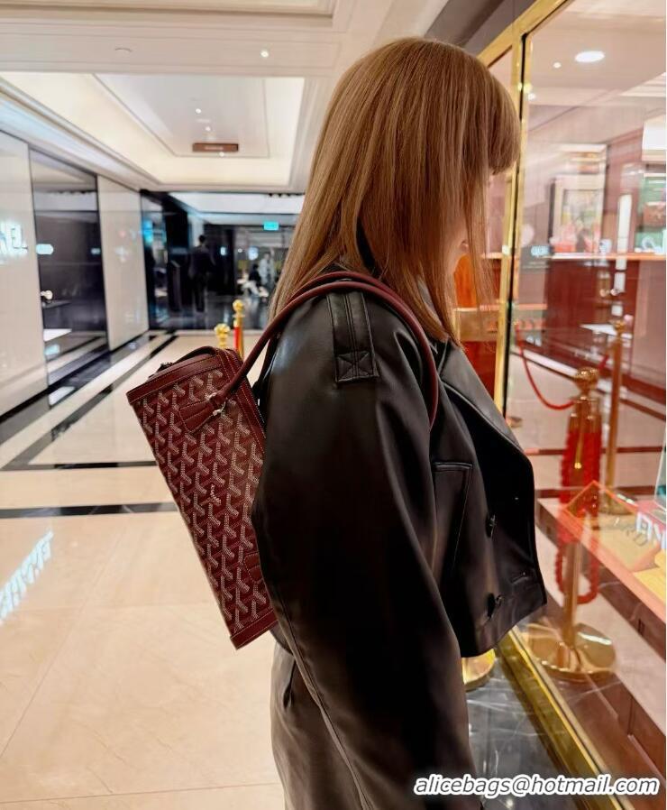 Top Design Goyard Bonbonnière Shoulder Bag 020223 Burgundy 2026