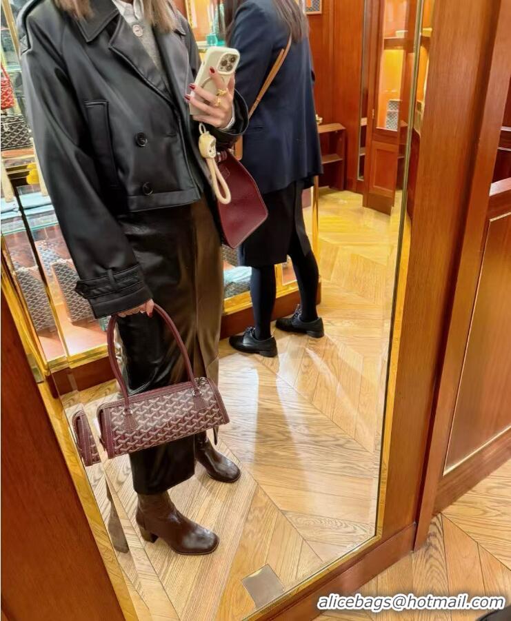 Top Design Goyard Bonbonnière Shoulder Bag 020223 Burgundy 2026