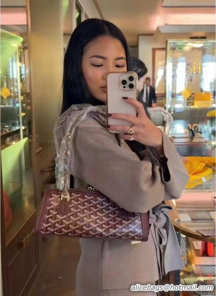 Top Design Goyard Bonbonnière Shoulder Bag 020223 Burgundy 2026