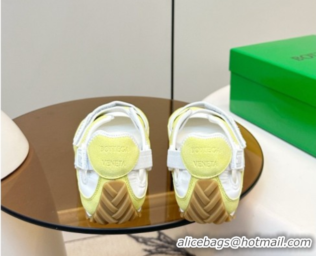 Classic Hot Bottega Veneta Orbit Flash Mary-Jane Sneakers in Suede and Nylon Yellow 856044 2026