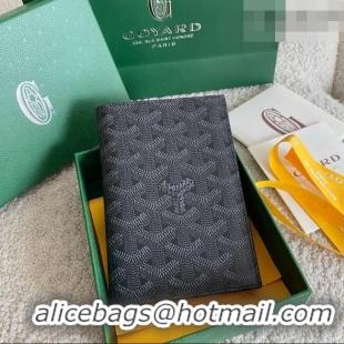 Top Quality Goyard Grenelle Passport Cover GY6103 Jet Black 2026