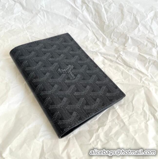 Top Quality Goyard Grenelle Passport Cover GY6103 Jet Black 2026
