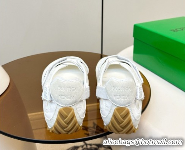 Good Quality Bottega Veneta Orbit Flash Mary-Jane Sneakers in Suede and Nylon 856044 Grey 2026