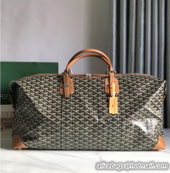 Luxury Cheap Goyard Bowling 55 Bag 020156 Black And Tan 2026