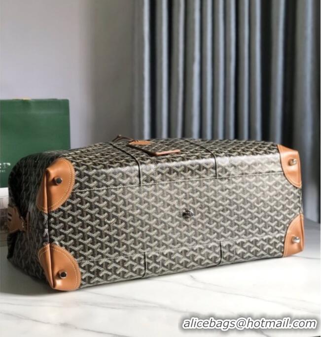 Luxury Cheap Goyard Bowling 55 Bag 020156 Black And Tan 2026