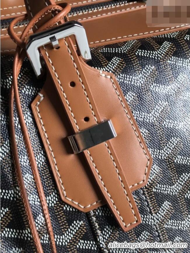 Luxury Cheap Goyard Bowling 55 Bag 020156 Black And Tan 2026