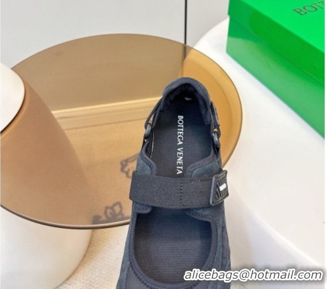 Pretty Style Bottega Veneta Orbit Flash Mary-Jane Sneakers in Suede and Nylon 856044 Black 2026