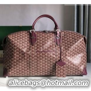 Unique Discount Goyard Bowling 55 Bag 020156 Burgundy 2026