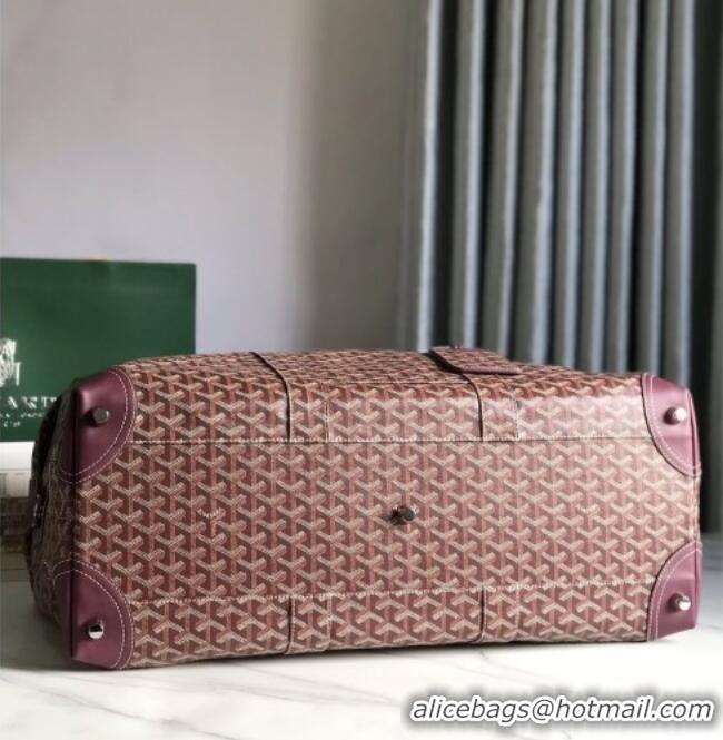 Unique Discount Goyard Bowling 55 Bag 020156 Burgundy 2026