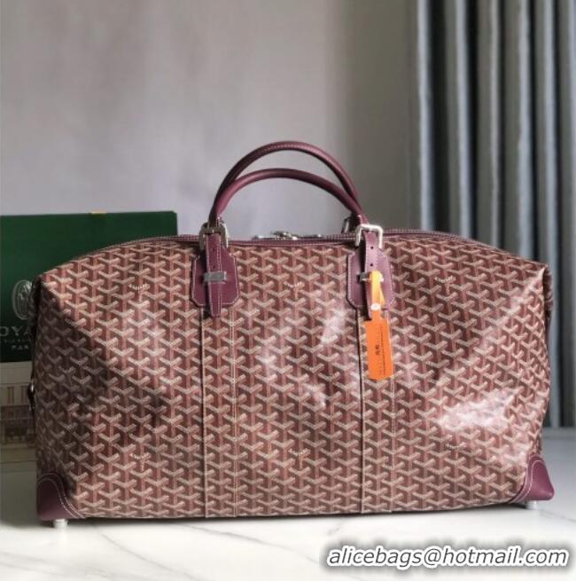 Unique Discount Goyard Bowling 55 Bag 020156 Burgundy 2026