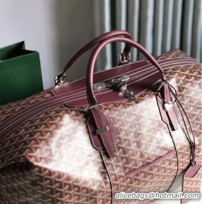Unique Discount Goyard Bowling 55 Bag 020156 Burgundy 2026