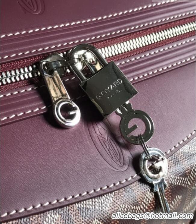 Unique Discount Goyard Bowling 55 Bag 020156 Burgundy 2026