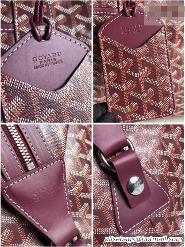 Unique Discount Goyard Bowling 55 Bag 020156 Burgundy 2026