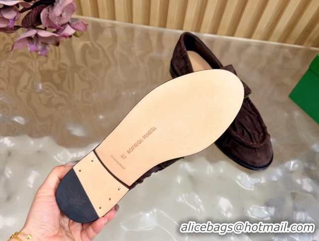 Top Grade Bottega Veneta Astaire Loafers with Gold-Tone Knot Buckle in 843945 Fondant Brown 2026
