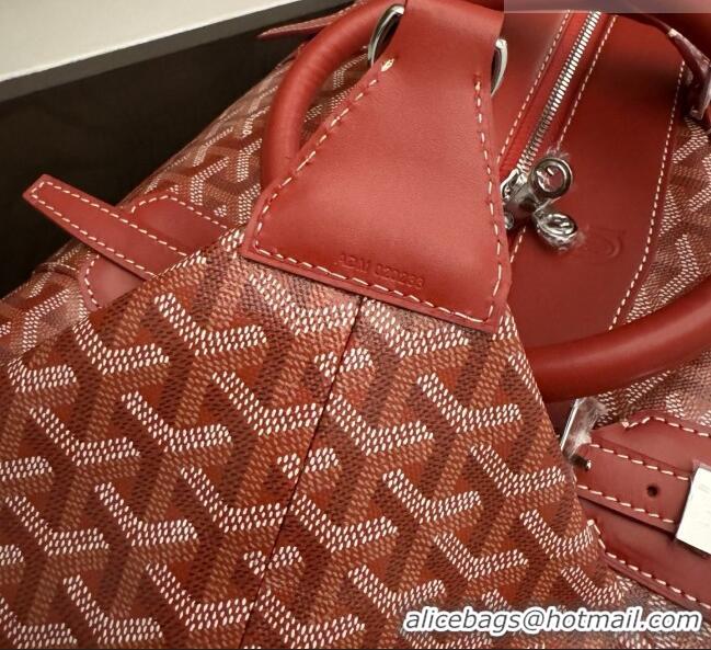 Top Quality Goyard Bowling 45 Weekend Travel Bag 8949 Red 2026