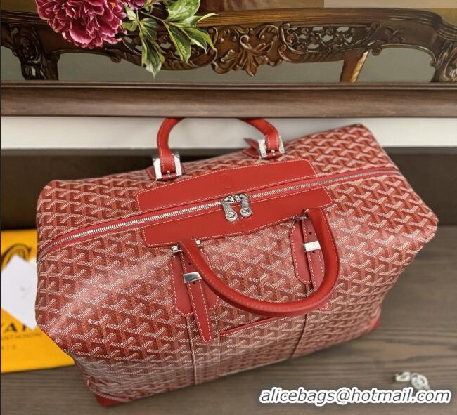 Top Quality Goyard Bowling 45 Weekend Travel Bag 8949 Red 2026