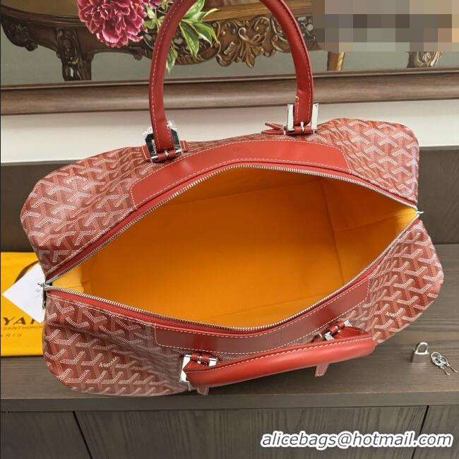 Top Quality Goyard Bowling 45 Weekend Travel Bag 8949 Red 2026