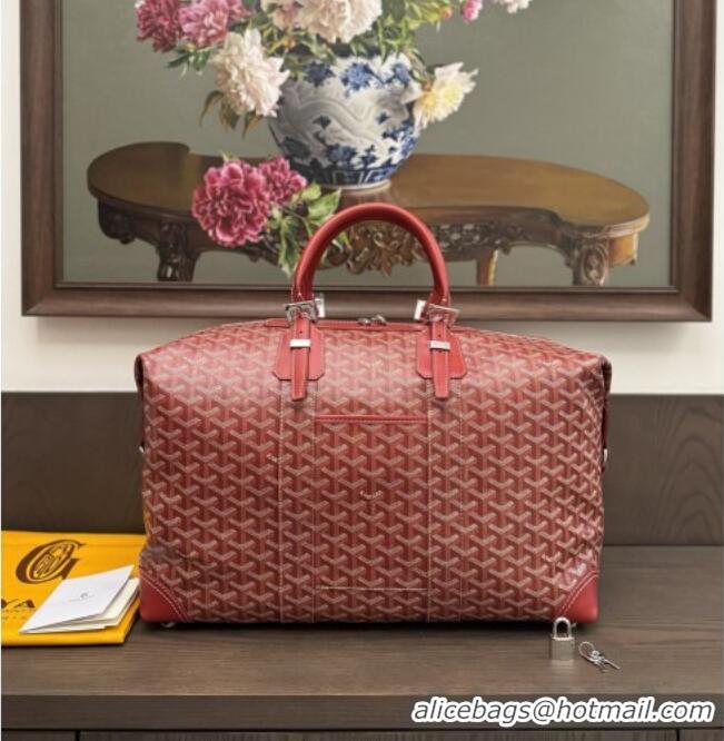 Top Quality Goyard Bowling 45 Weekend Travel Bag 8949 Red 2026