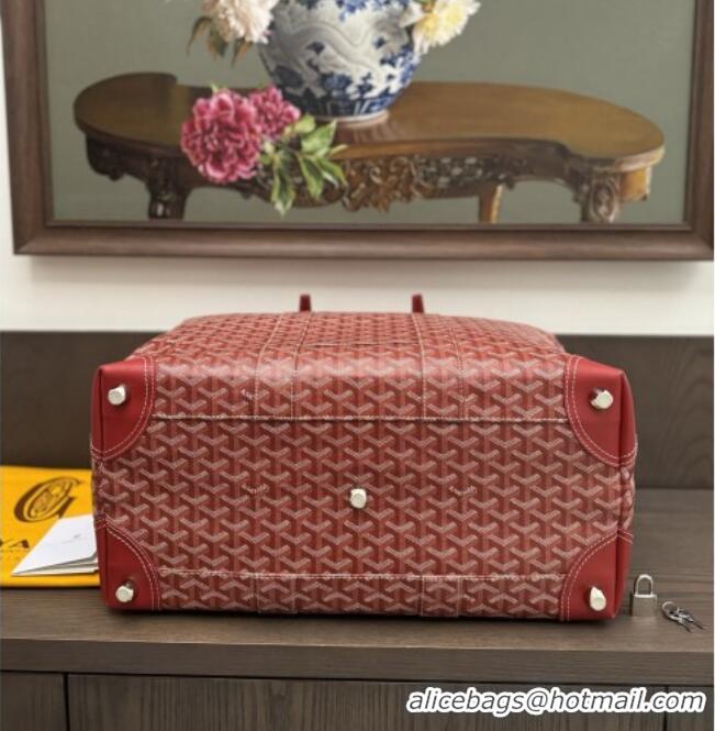 Top Quality Goyard Bowling 45 Weekend Travel Bag 8949 Red 2026