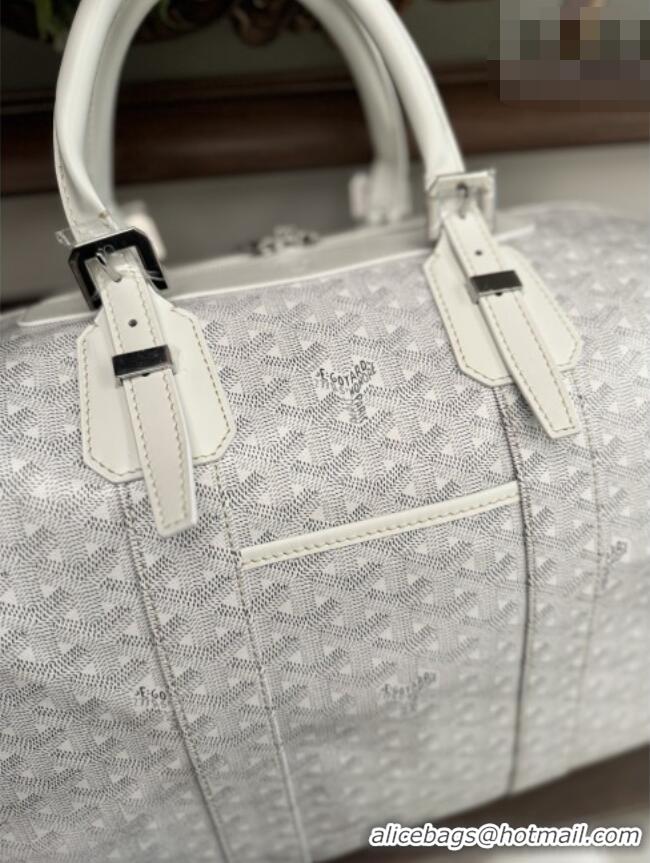 Trendy Design Goyard Bowling 45 Weekend Travel Bag 8949 White 2026