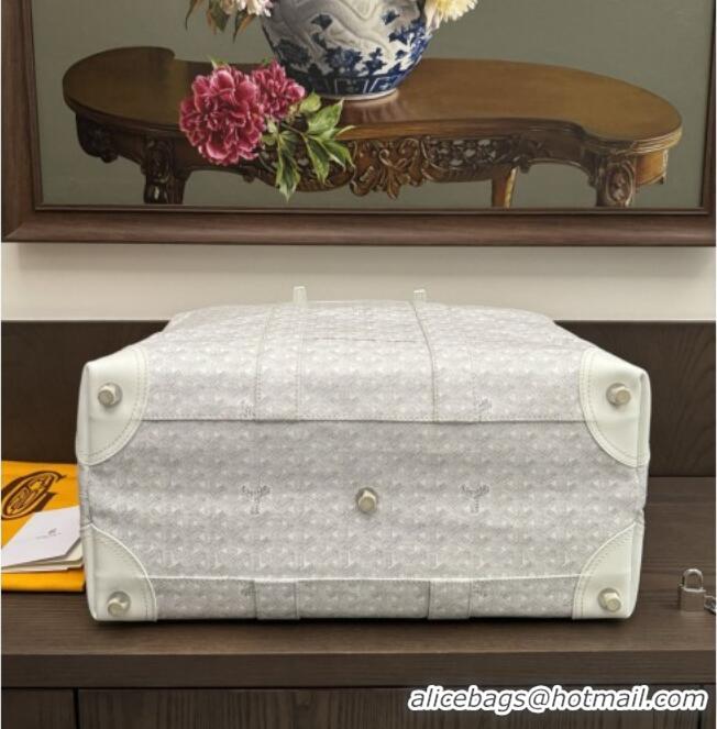 Trendy Design Goyard Bowling 45 Weekend Travel Bag 8949 White 2026