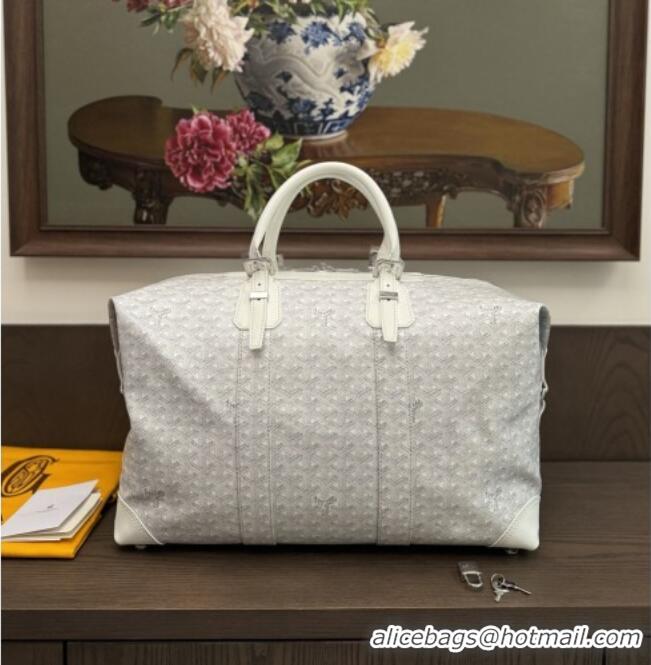 Trendy Design Goyard Bowling 45 Weekend Travel Bag 8949 White 2026
