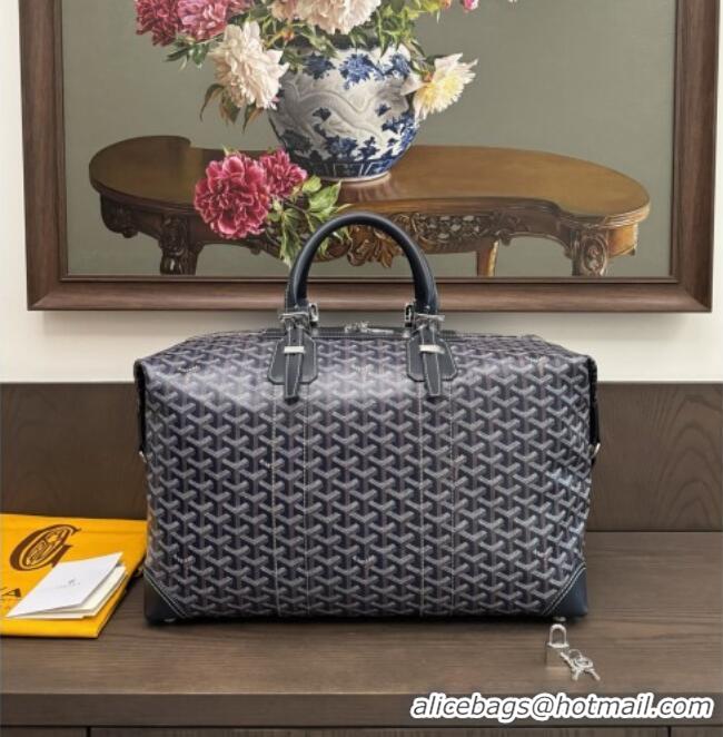 Luxury Discount Goyard Bowling 45 Weekend Travel Bag 8949 Navy Blue 2026