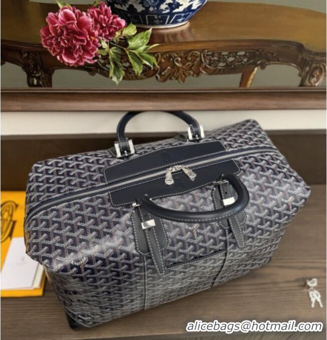 Luxury Discount Goyard Bowling 45 Weekend Travel Bag 8949 Navy Blue 2026