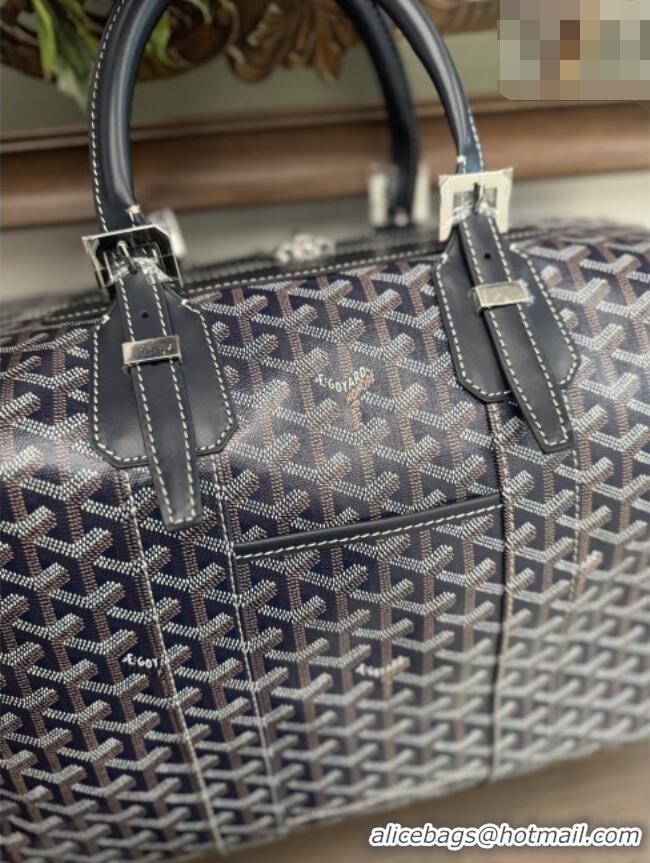 Luxury Discount Goyard Bowling 45 Weekend Travel Bag 8949 Navy Blue 2026