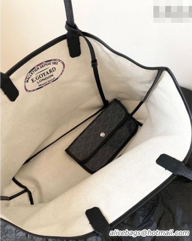 Top Design Goyard Saint Louis PM Tote Bag 0331 Jet Black 2026