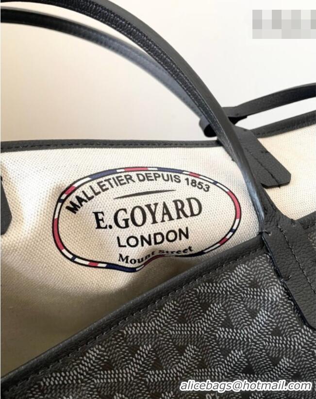 Top Design Goyard Saint Louis PM Tote Bag 0331 Jet Black 2026