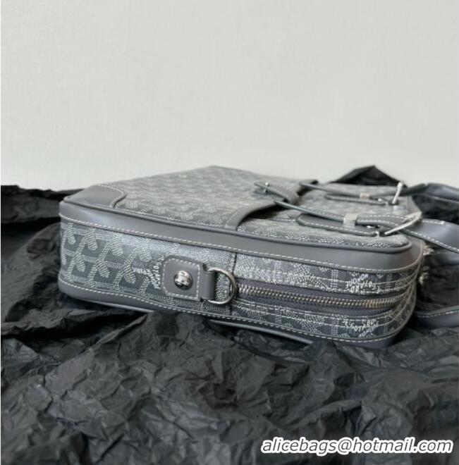 Well Crafted Goyard Ambassade MM Document Case Briefcase GY6027 Grey 2026