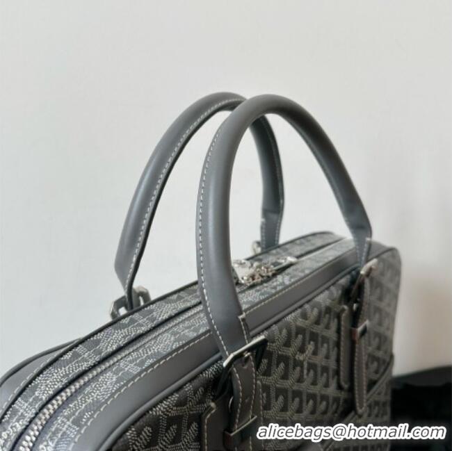 Well Crafted Goyard Ambassade MM Document Case Briefcase GY6027 Grey 2026