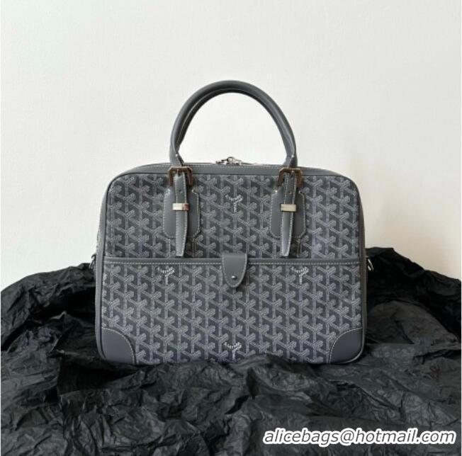 Well Crafted Goyard Ambassade MM Document Case Briefcase GY6027 Grey 2026