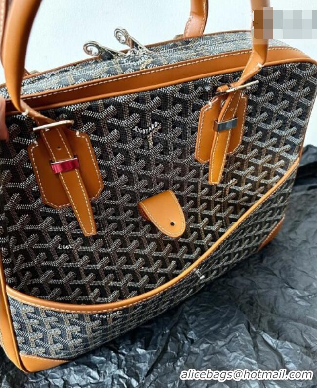 Best Price Goyard Ambassade MM Document Case Briefcase GY6027 Brown 2026