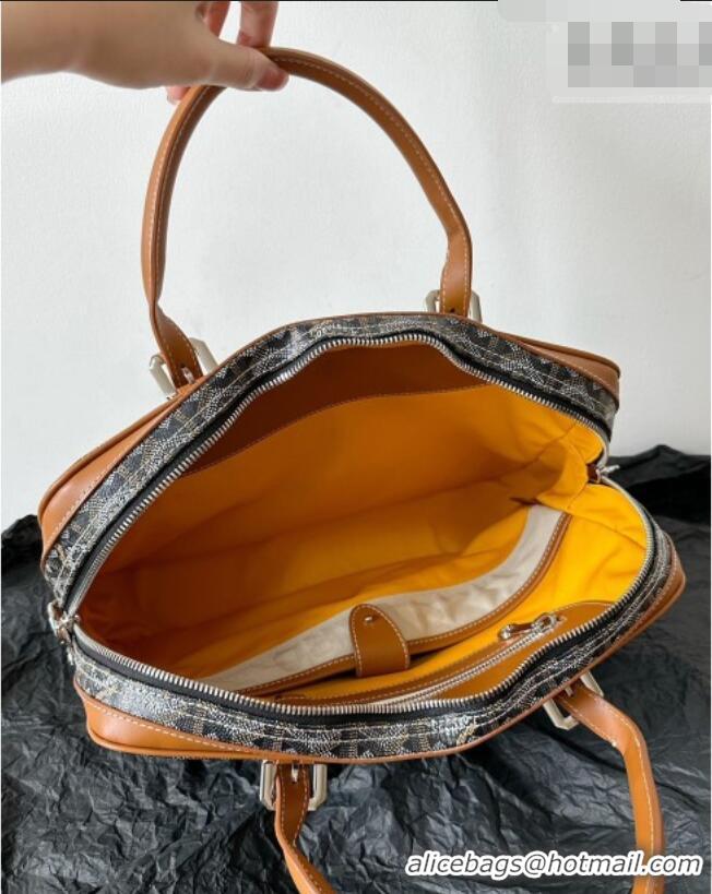 Best Price Goyard Ambassade MM Document Case Briefcase GY6027 Brown 2026