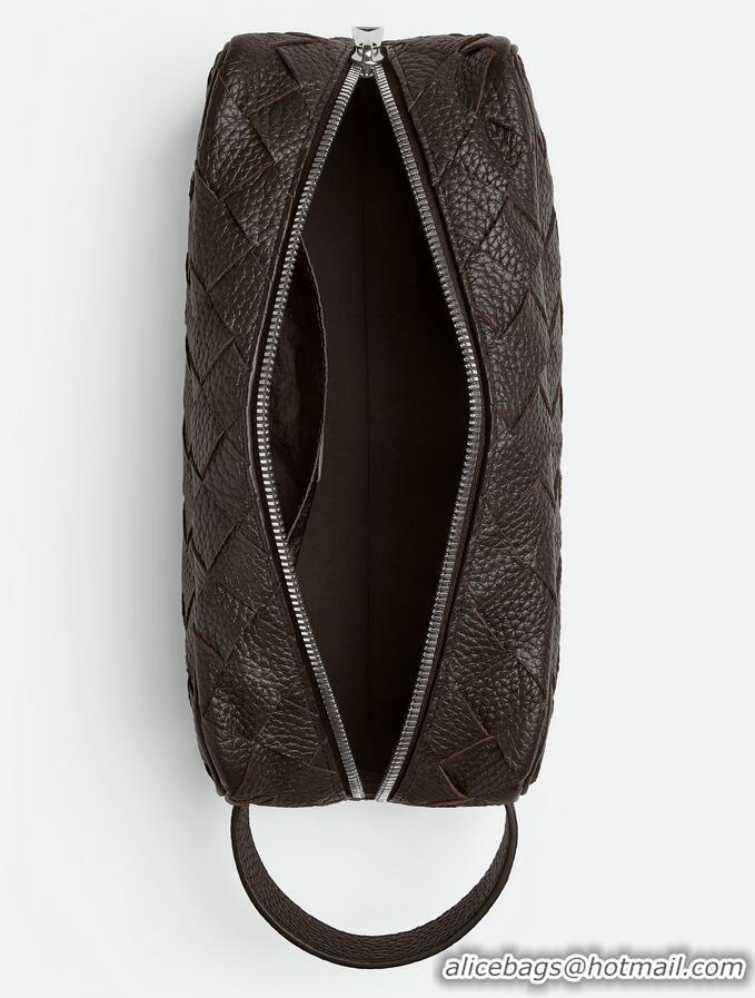 Grade Design Bottega Veneta Men's Intrecciato Leather Travel Pouch 729295 Fondant